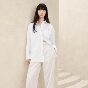 Banana Republic The Oversized Shirt in White
